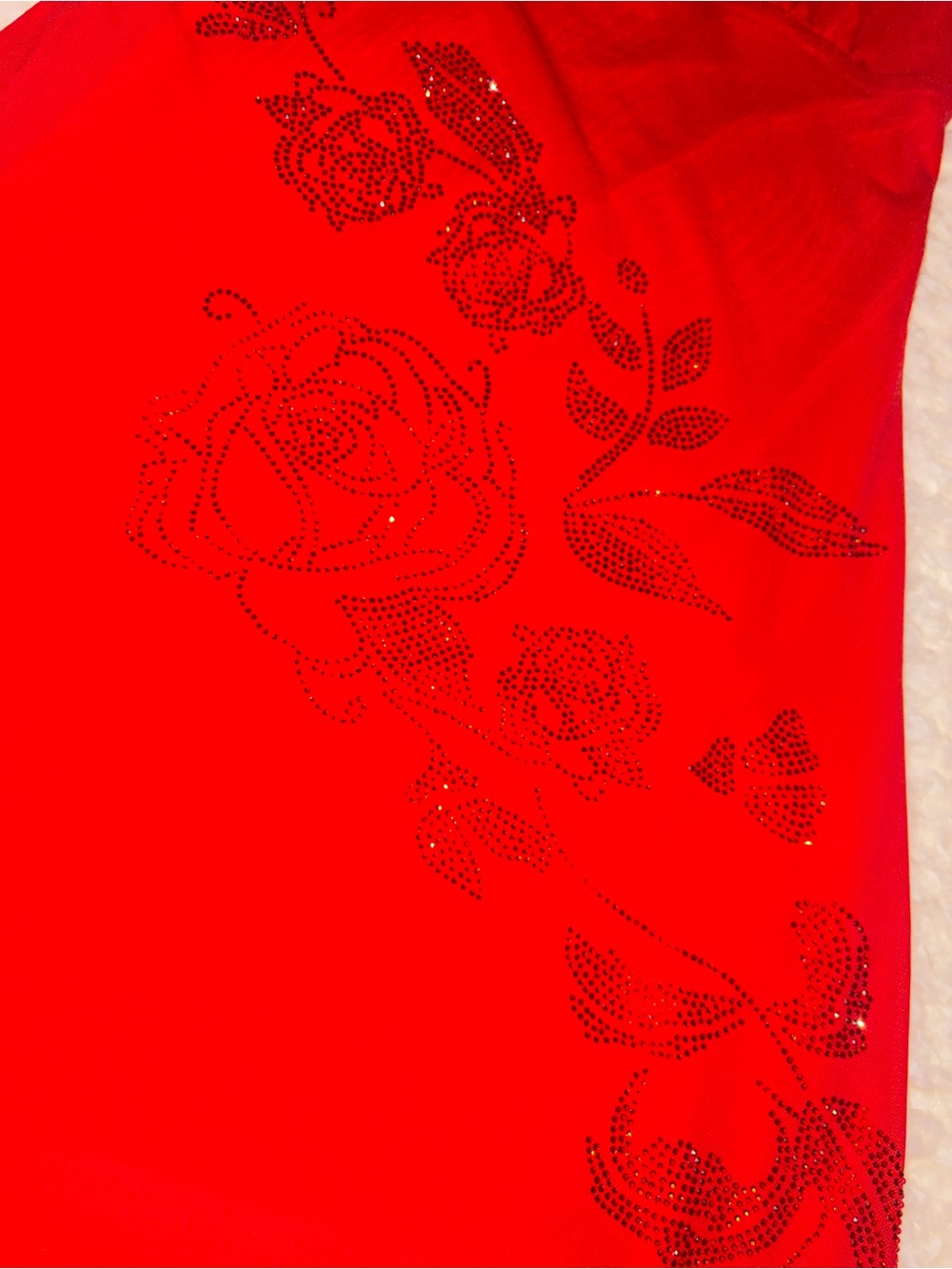 PacSun Red Rhinestone Mini Dress - Picture 3 of 5